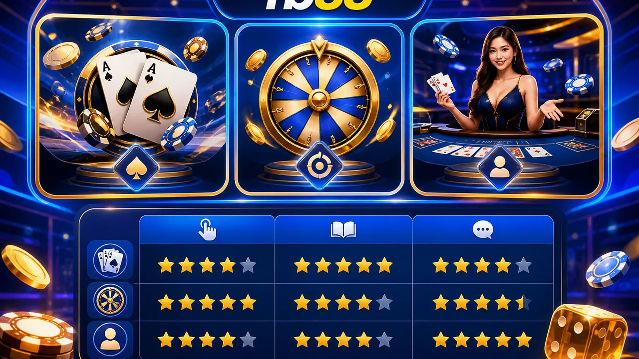 So sánh cách chơi và bảng xếp hạng định dạng game fb88 dễ đọc luật theo xu hướng khu vực