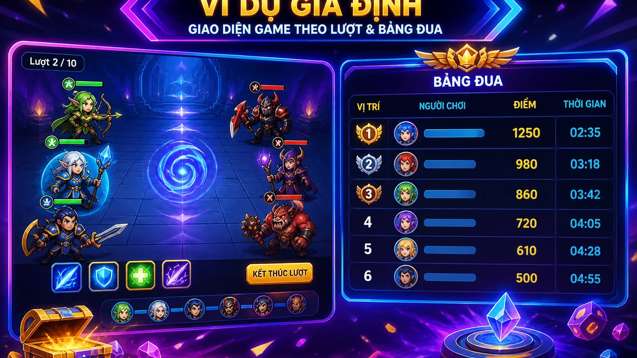 Chọn kiểu chơi và đọc bảng xếp hạng: fb88 bảng đua khác game theo lượt như thế nào