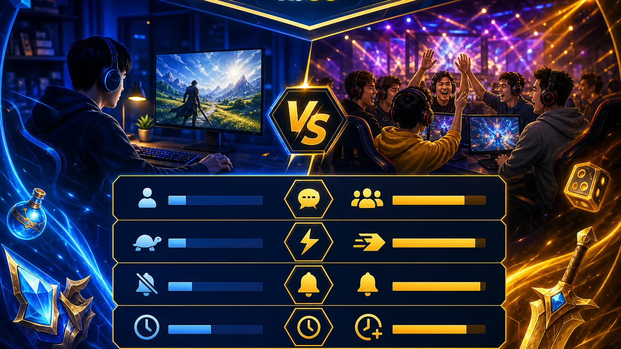 Chọn kiểu chơi hợp gu tương tác: fb88 game cá nhân hay game nhiều người?